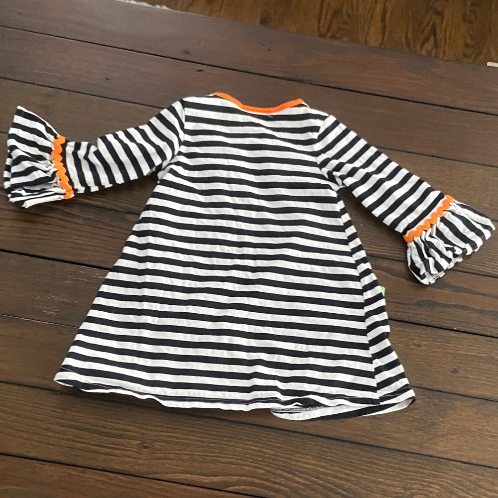 Good Lad Black and White Striped Pumpkin Dress size-2T - Picture 6 of 6
